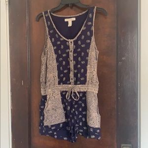 Printed romper